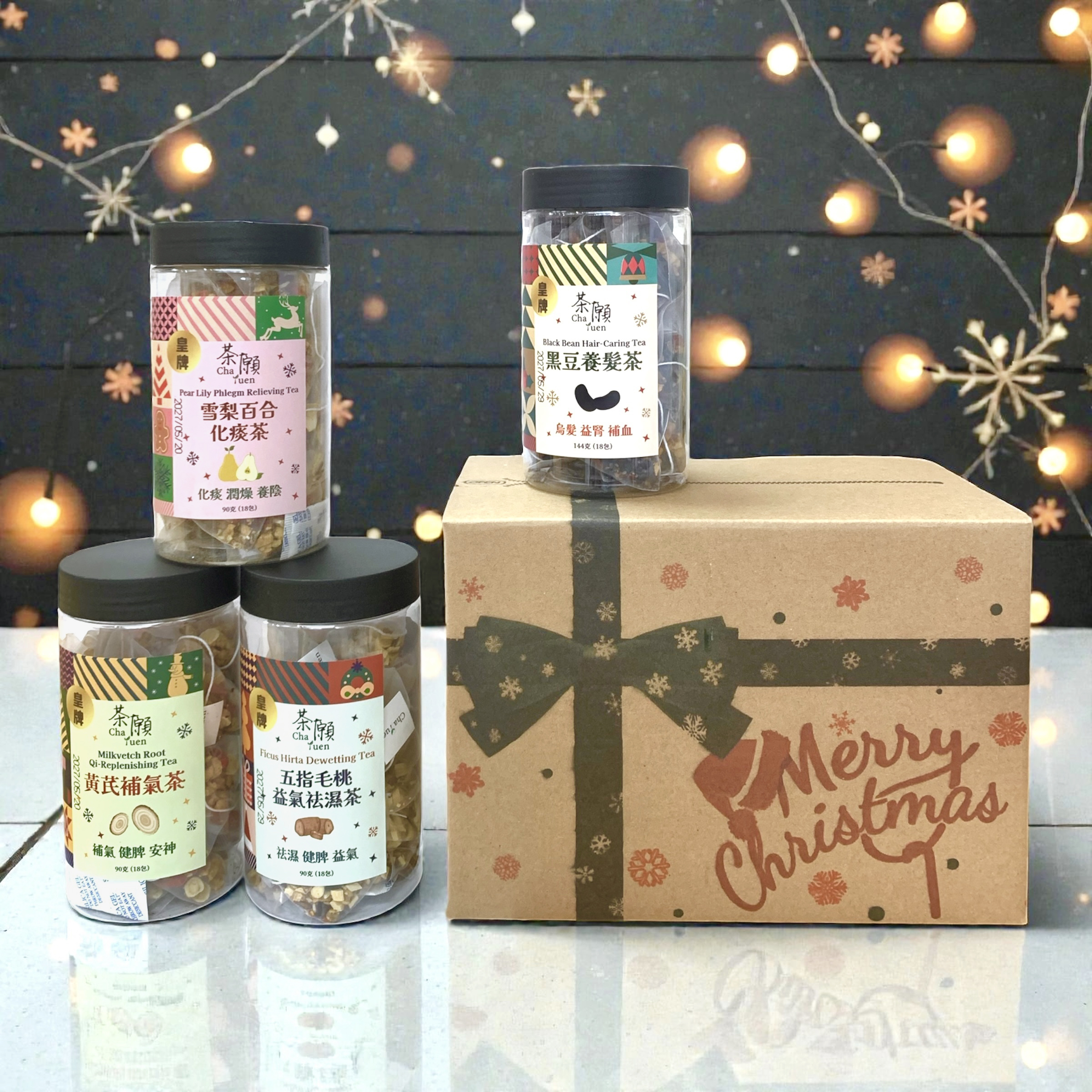 茶願 - 聖誕禮盒一 18包裝 x 4罐