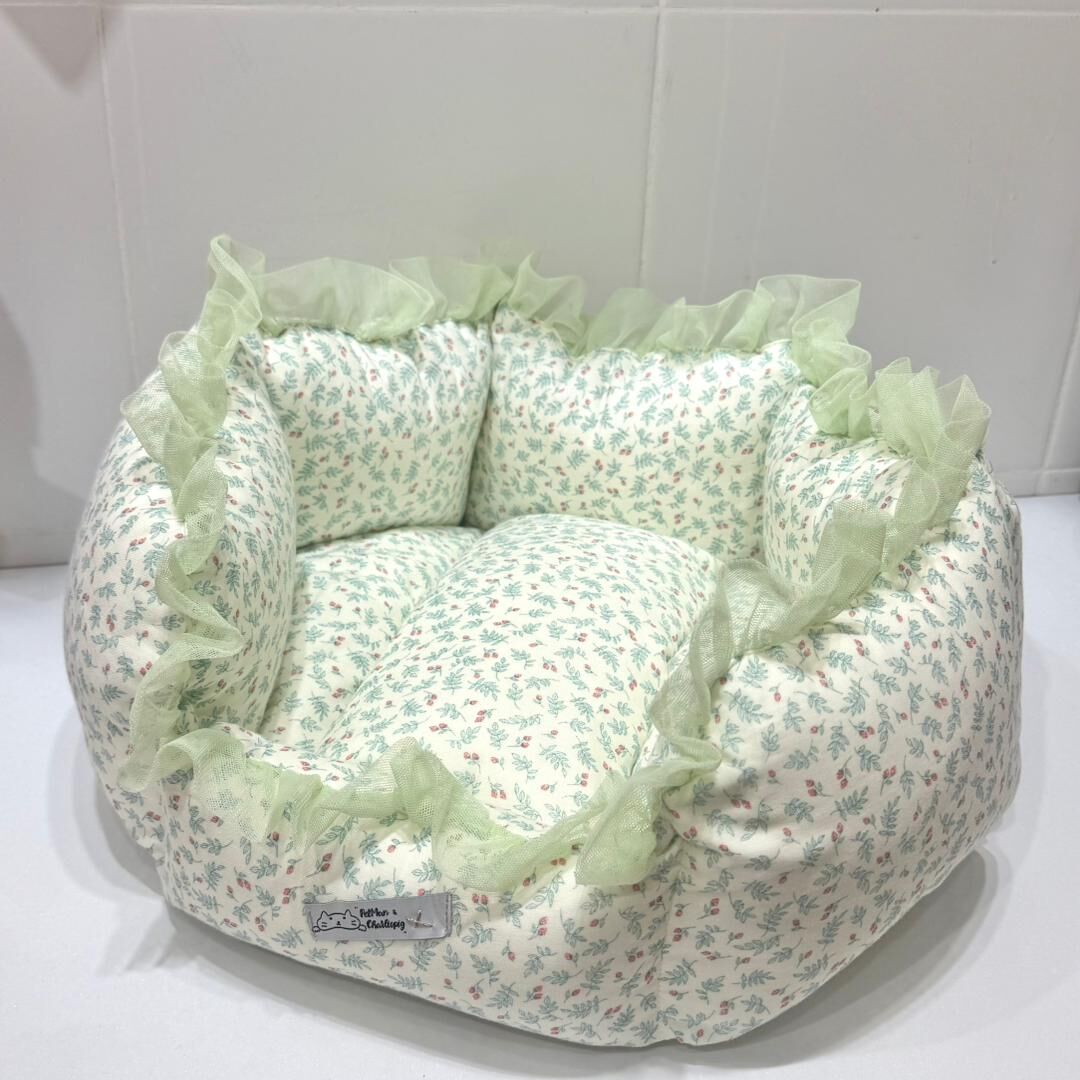 PETMAN 双面尤加利 一体式宠物花瓣窝