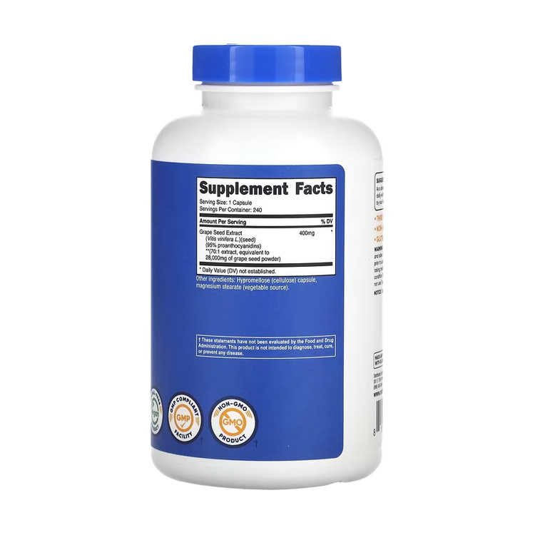 Nutricost, Grape Seed Extract, 28,000 mg , 240 Capsules