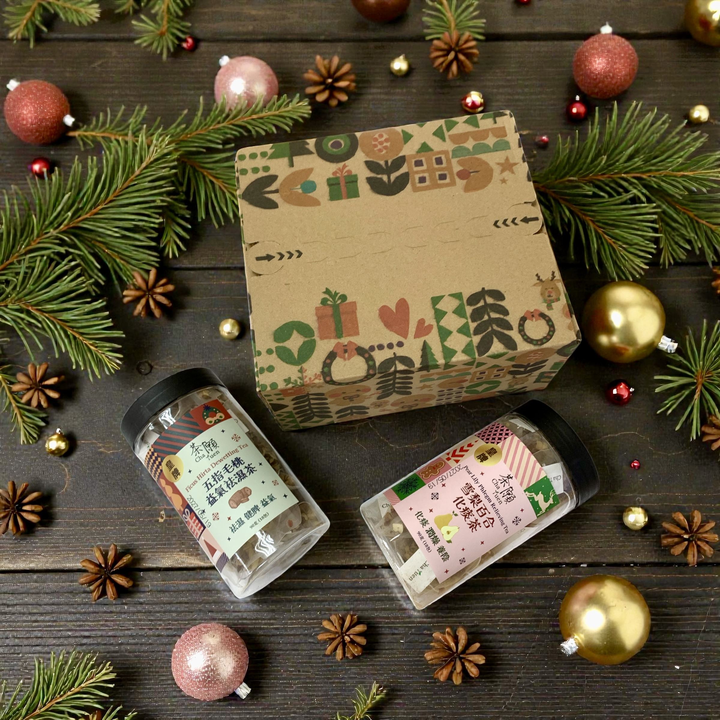 茶願 - 聖誕禮盒二 18包裝 x 2罐