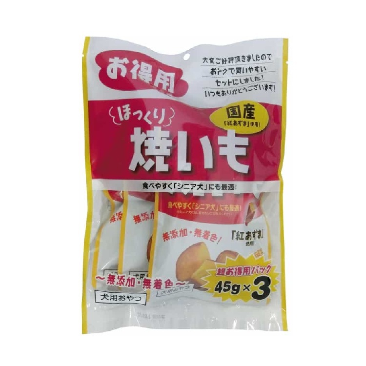 藤澤商事 犬用 燒蕃薯 大包裝 45gx3包