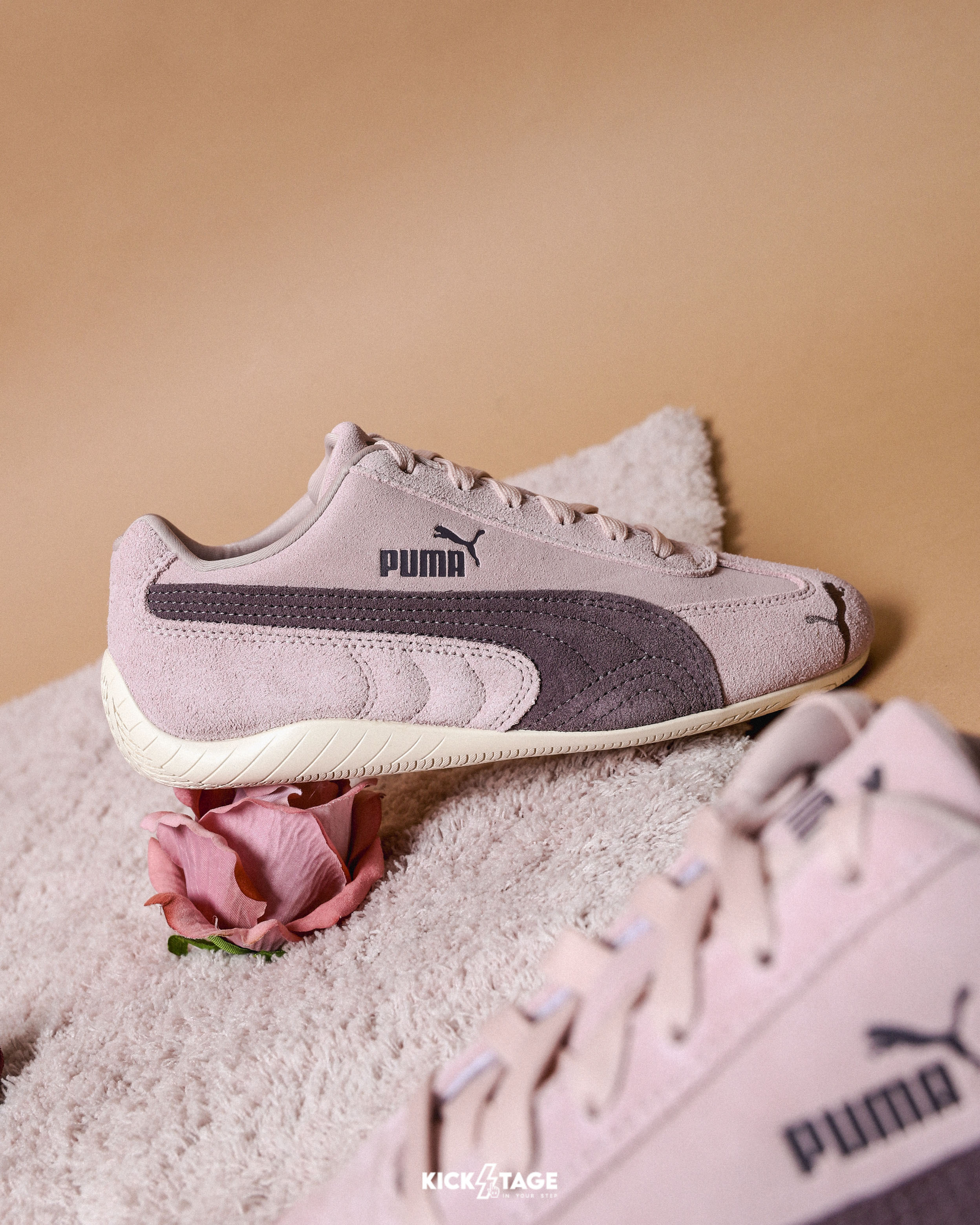 男女鞋 PUMA Speedcat OG 紫霧粉 王淨同款 麂皮 復古 休閒 賽車鞋【398846-52】