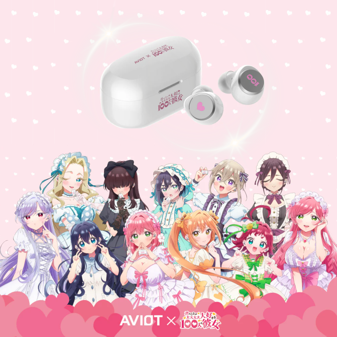 AVIOT TE-V1R-100 "超超超超超喜歡你的100個女朋友" 真無線耳機