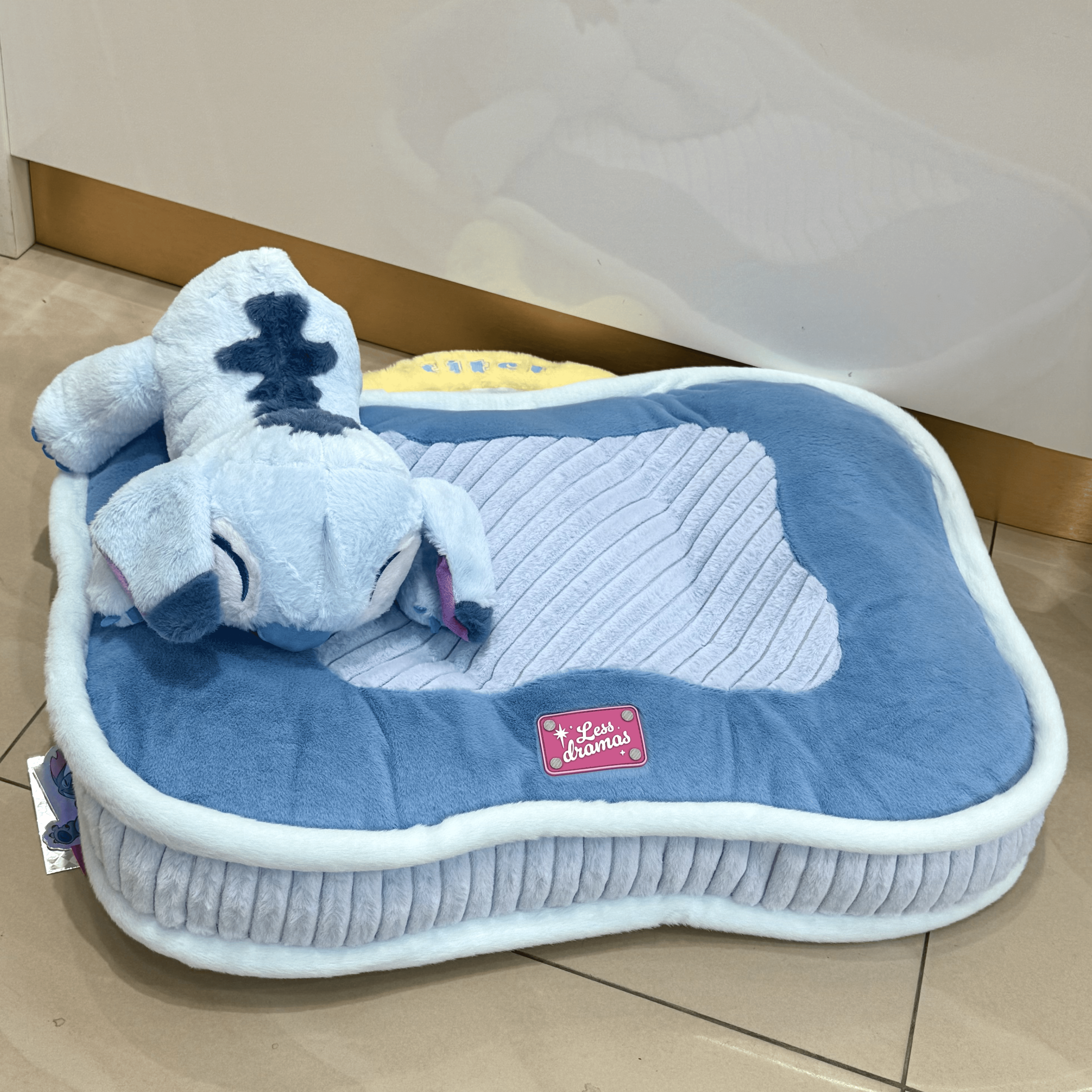 史迪奇 方形手拎垫 垫子+史迪仔