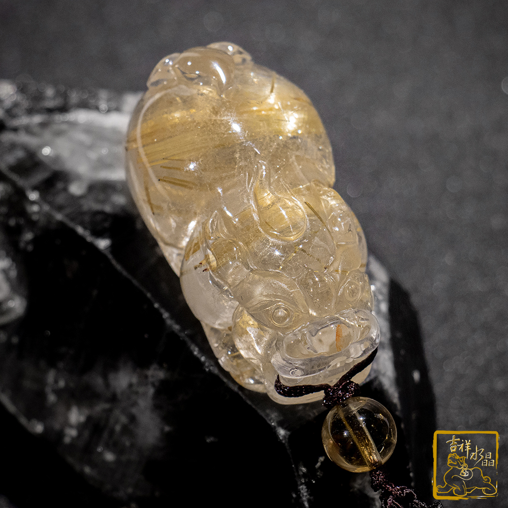 鈦晶貔貅項鍊 39g 招財咬錢