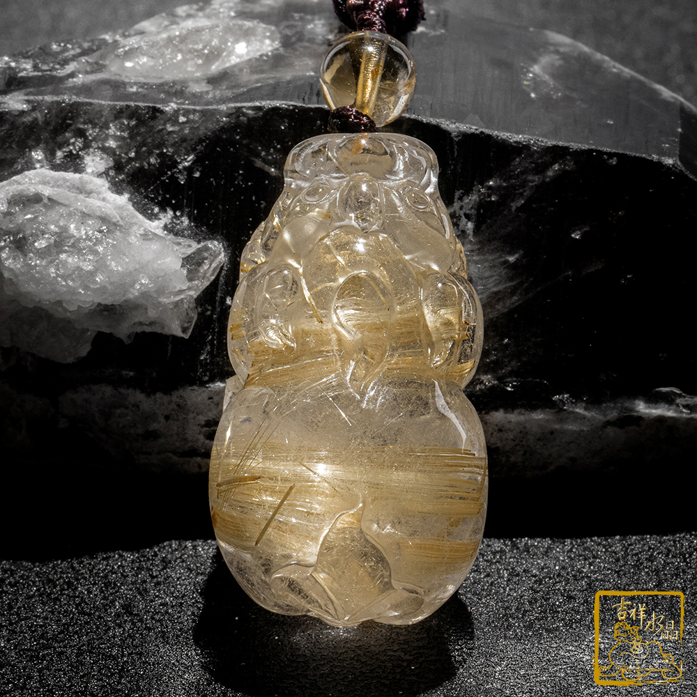 鈦晶貔貅項鍊 39g 招財咬錢