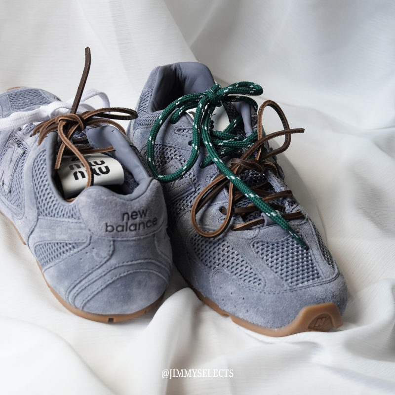 【代購】New Balance × Miu Miu 530 SL 運動鞋｜麂皮 × 網面混紡｜長春花藍（Periwinkle Blue）