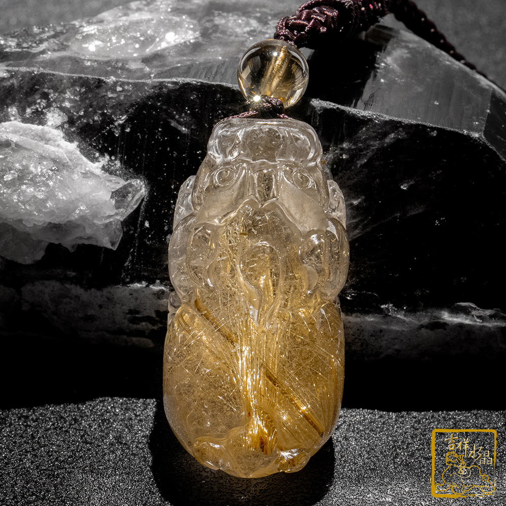 鈦晶貔貅項鍊 36g 招財咬錢