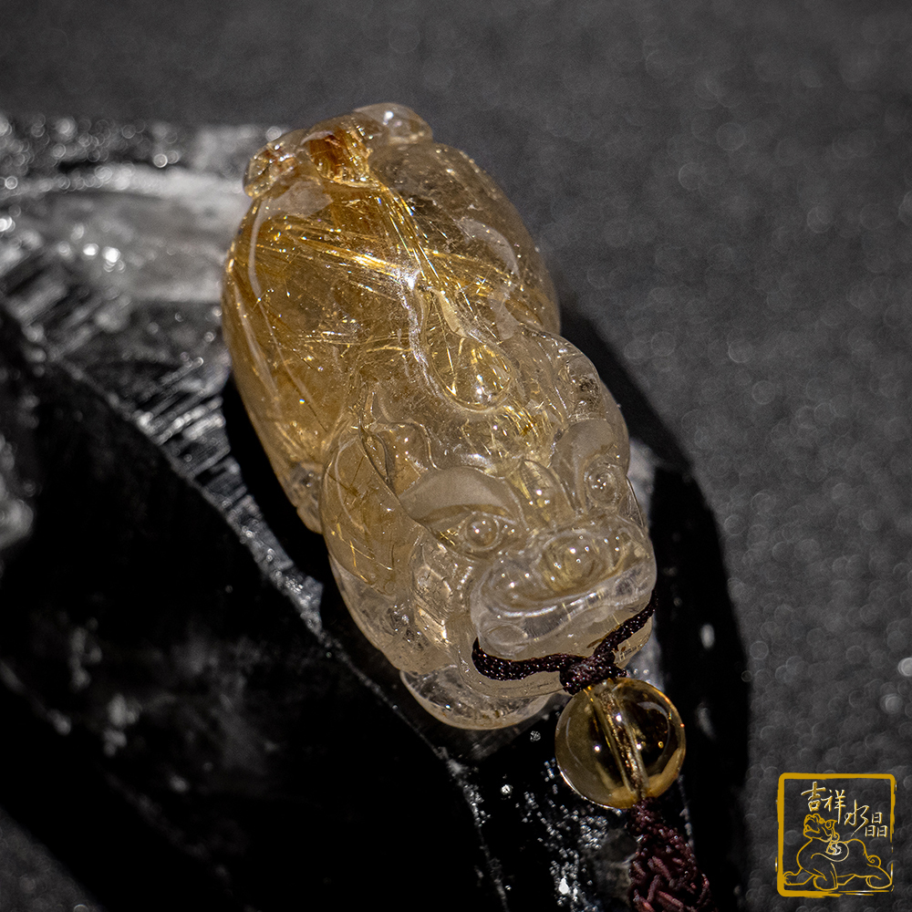 鈦晶貔貅項鍊 36g 招財咬錢