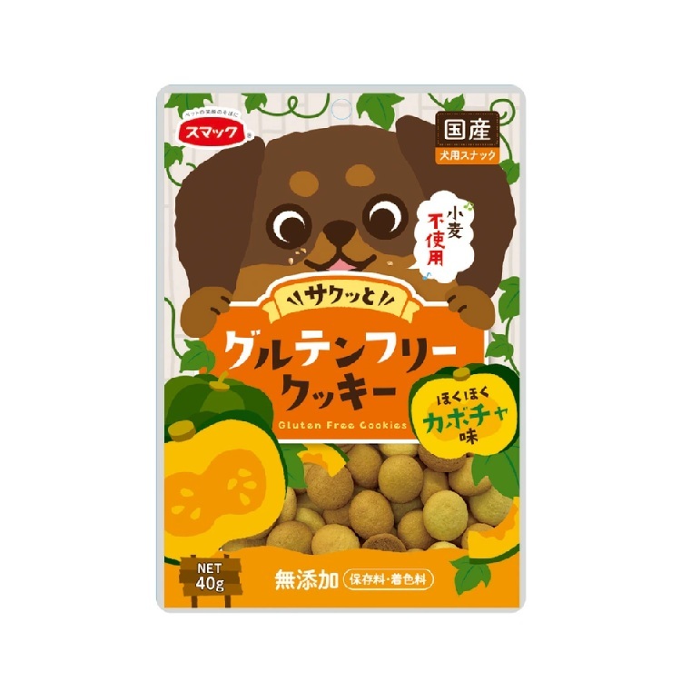 Smack 犬用 日本產 無麩麥 無添加 小曲奇 南瓜味 40g