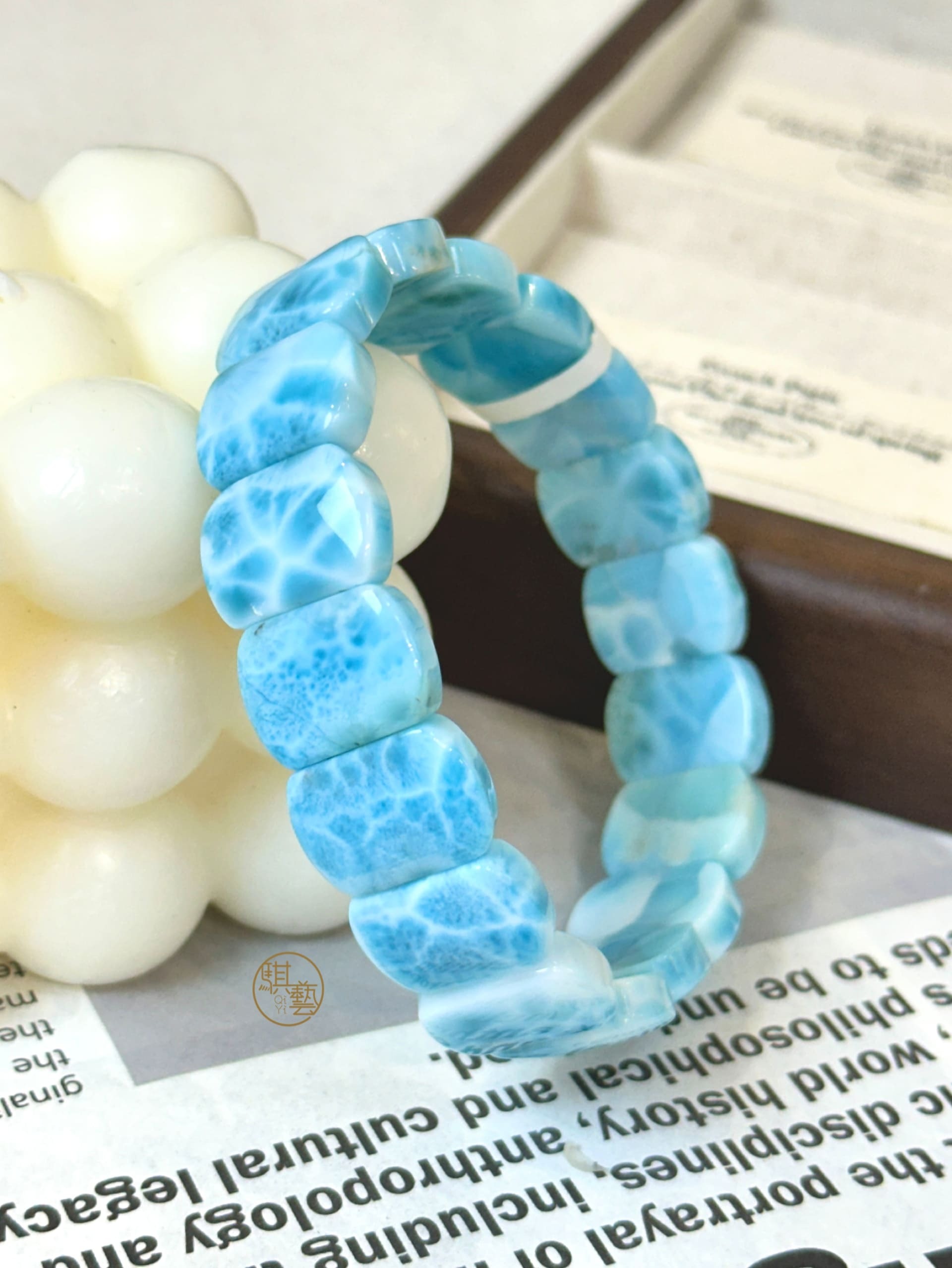拉利瑪手排 16mm｜深層療癒 × 海洋能量 × 情緒釋放
