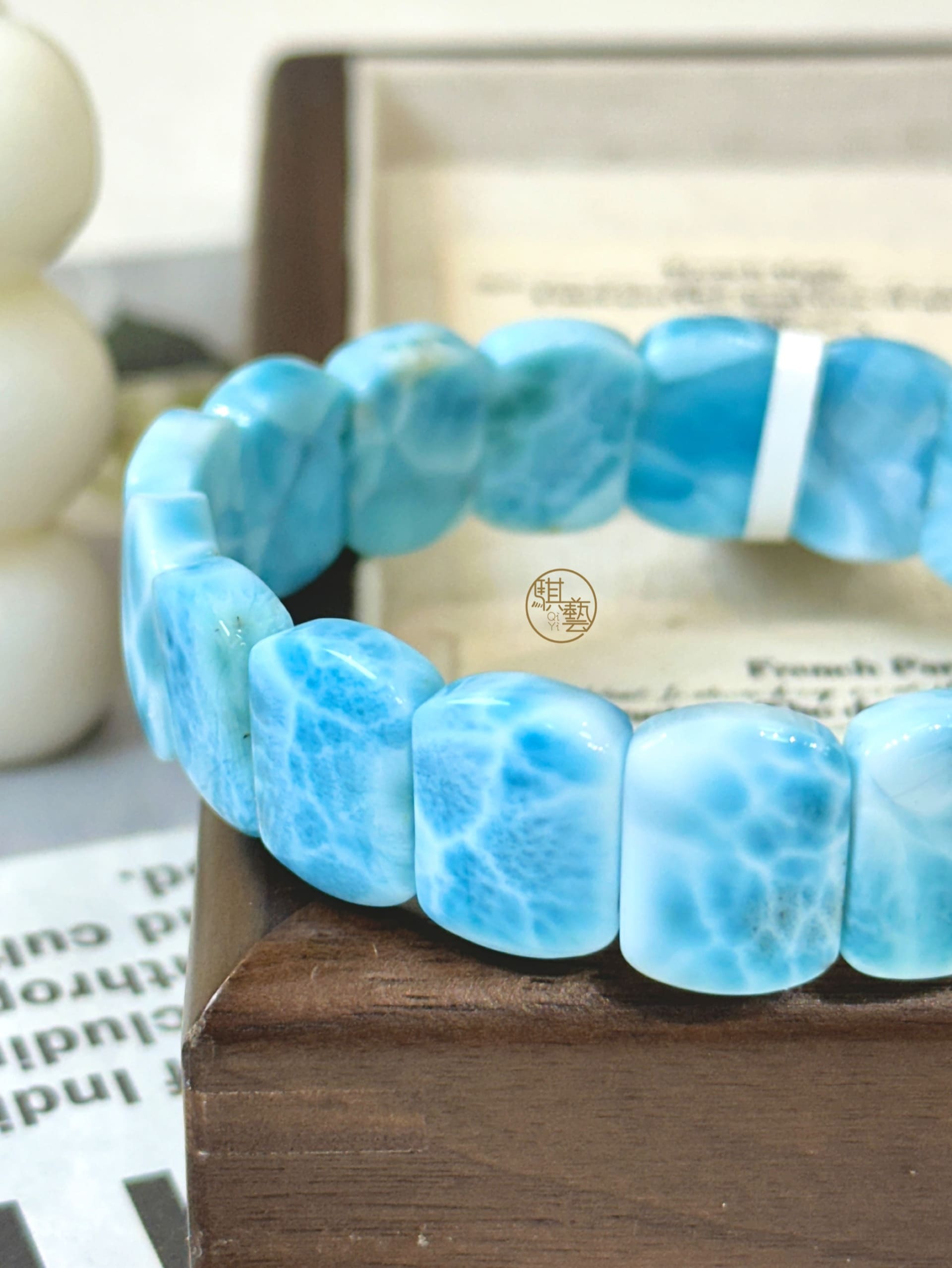 拉利瑪手排 16mm｜深層療癒 × 海洋能量 × 情緒釋放