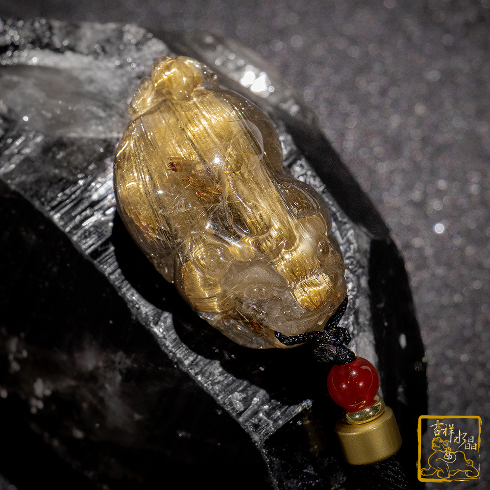 鈦晶貔貅項鍊 19g 招財咬錢