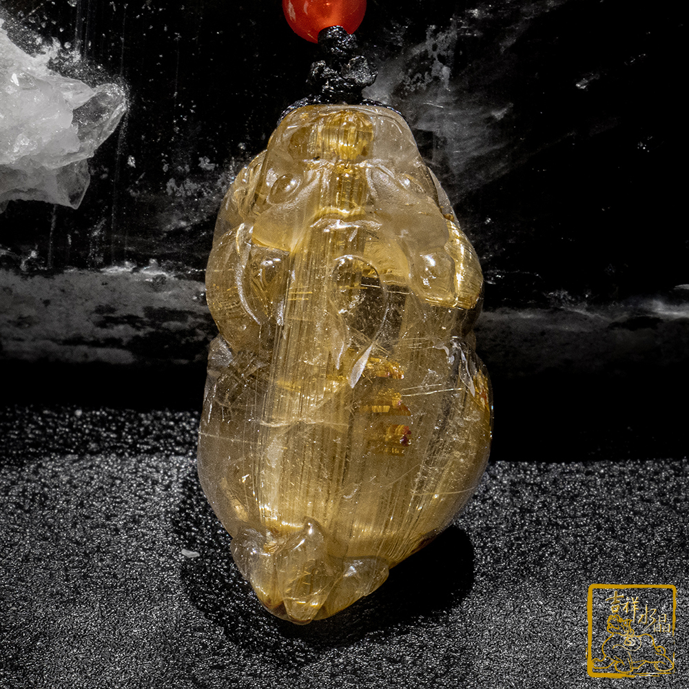 鈦晶貔貅項鍊 19g 招財咬錢