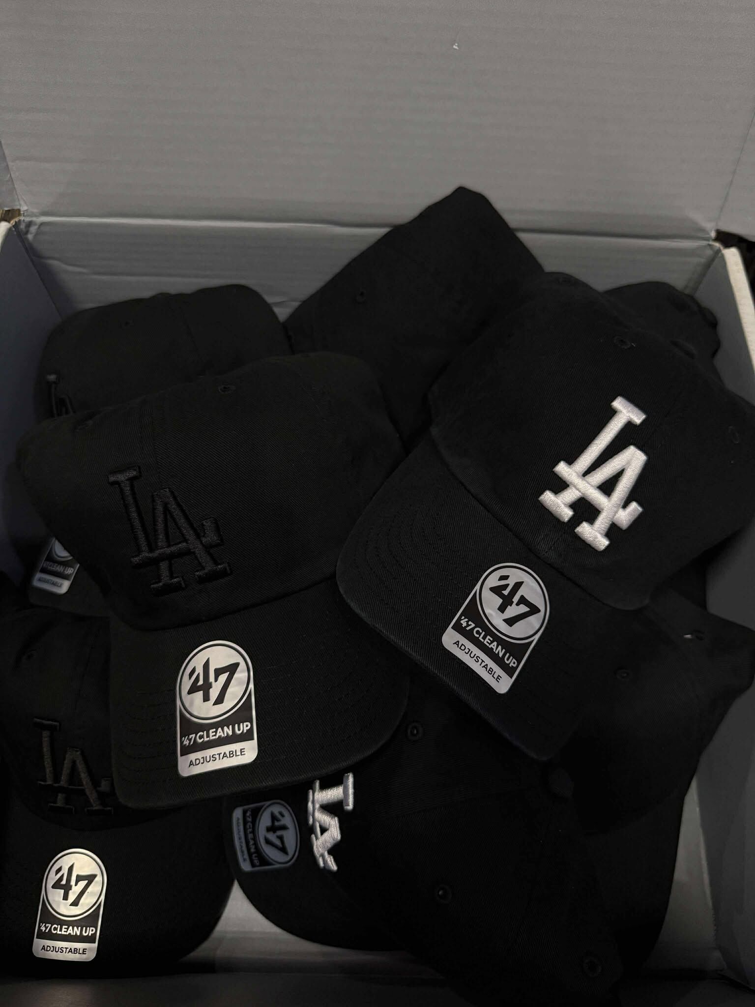 MLB 47 Brand LA 道奇 老帽棒球帽 黑白/全黑 B-RGW12GWS