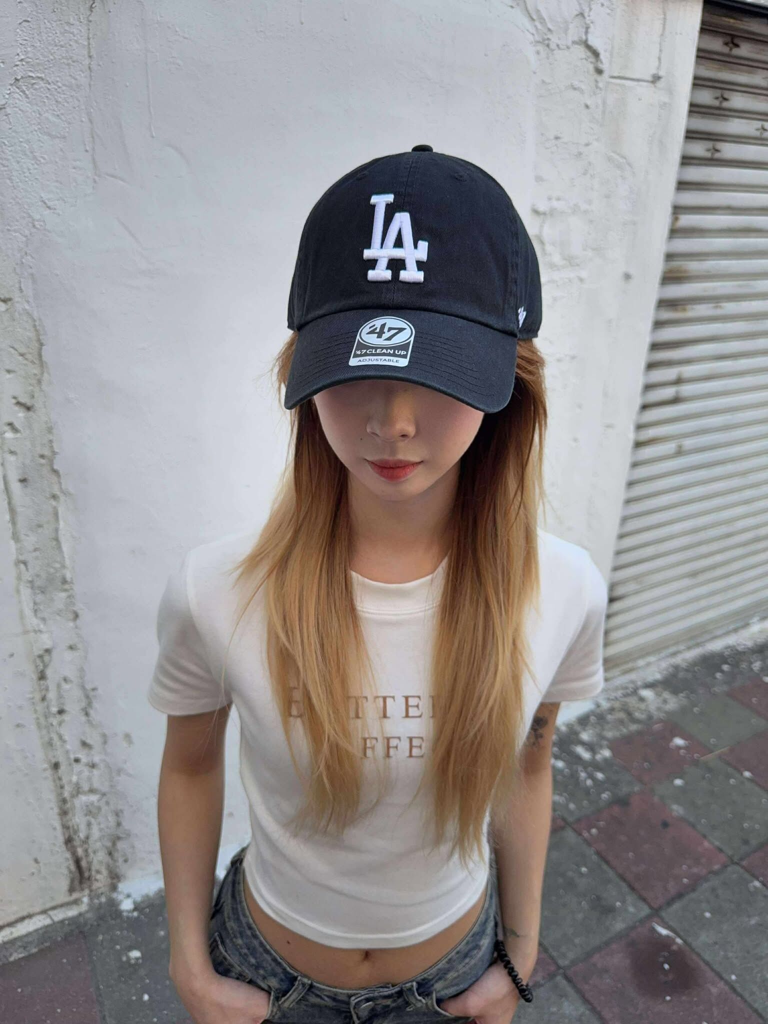 MLB 47 Brand LA 道奇 老帽棒球帽 黑白/全黑 B-RGW12GWS