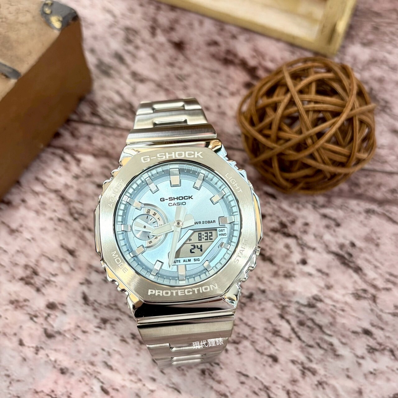 【G-SHOCK】八角雙顯示電子錶 GM-2110D-2A 44.4mm 現代鐘錶