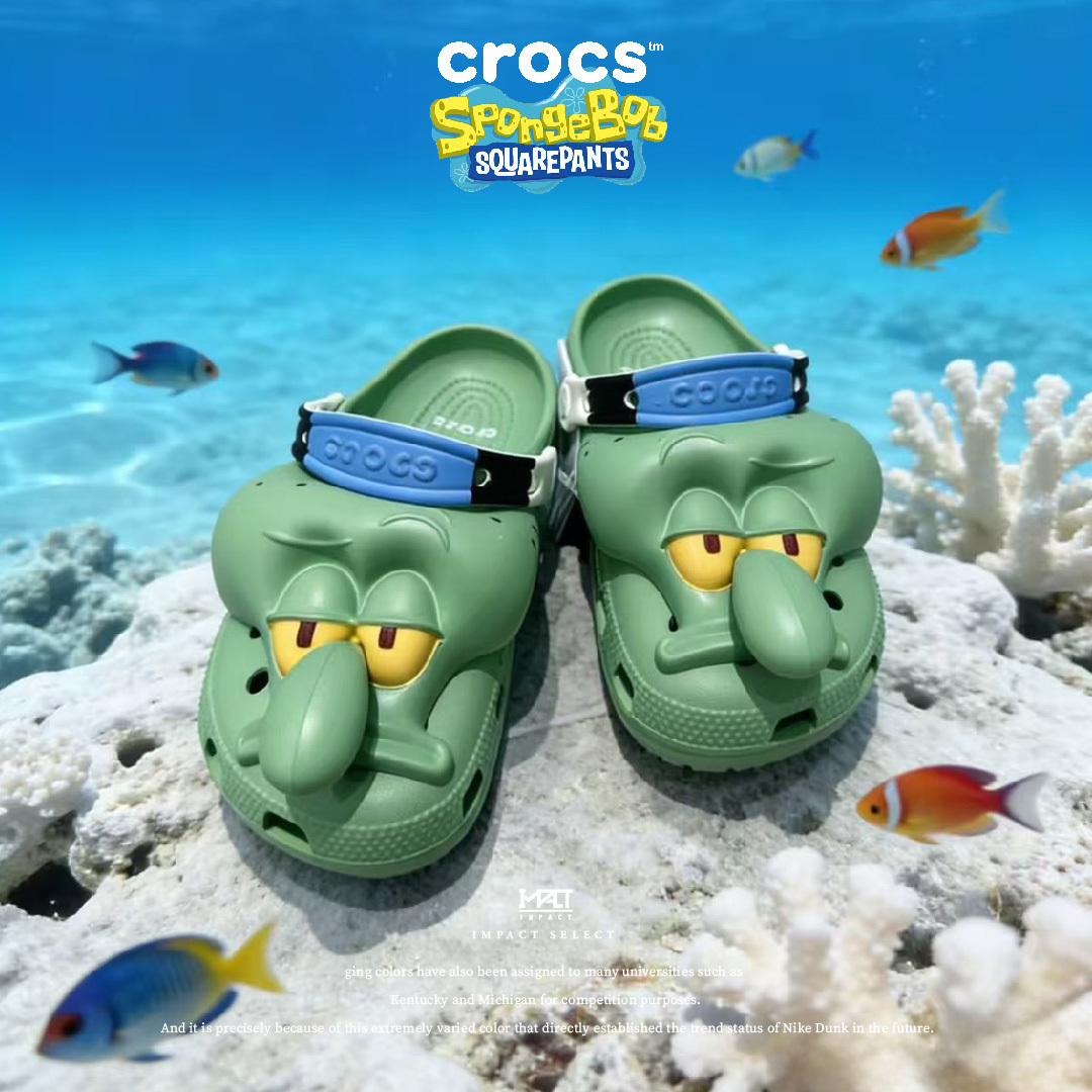 海綿寶寶 X Crocs Classic Clog 三款 聯名 章魚哥 海綿 派大星
