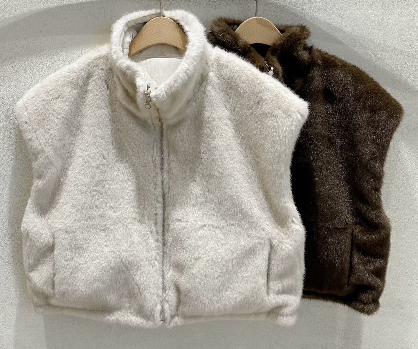 SU5315 韓劇財閥女主拉鏈外套