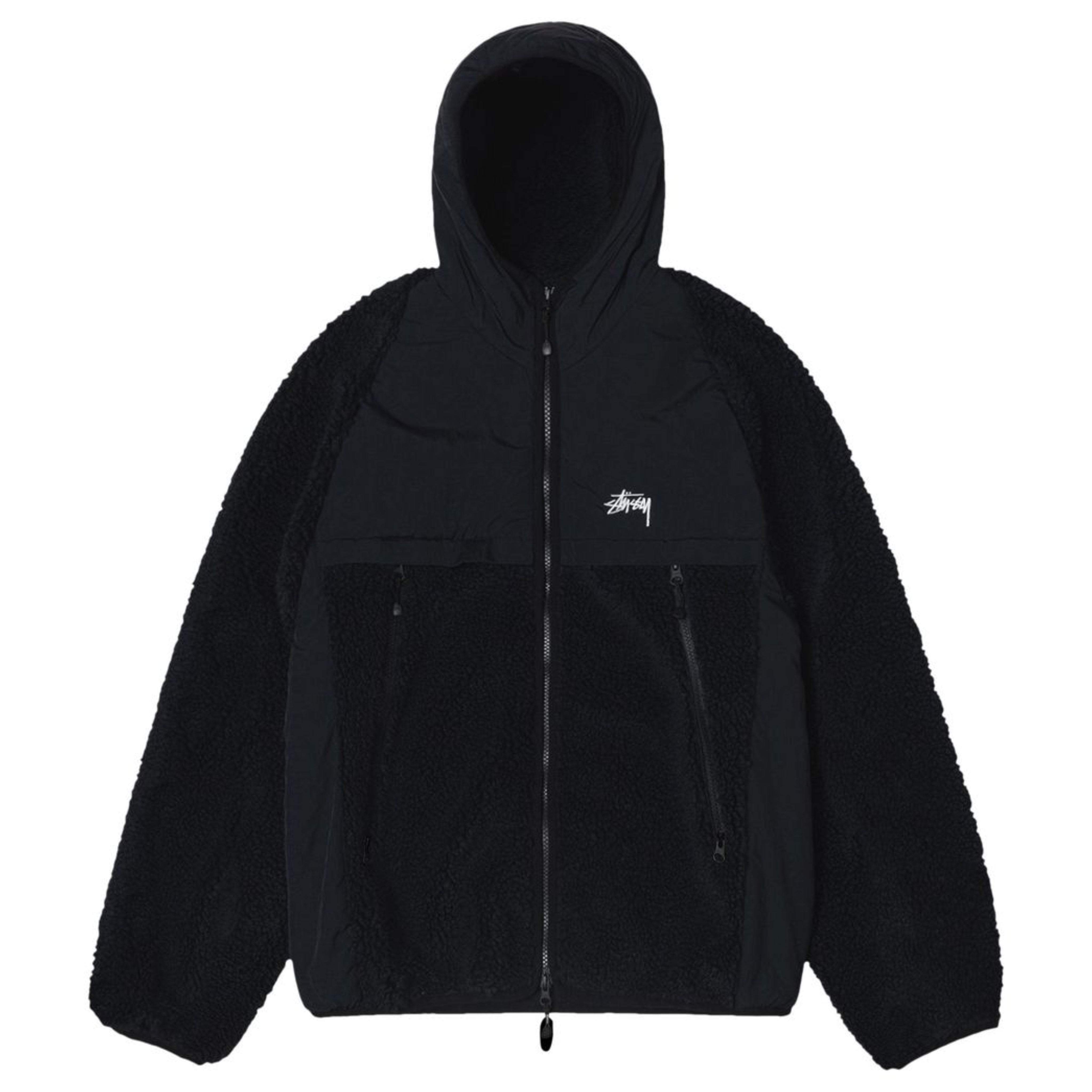 2025AW STUSSY SHERPA PANELED HOODED JACKET 絨毛 連帽 外套 夾克 現貨 118530