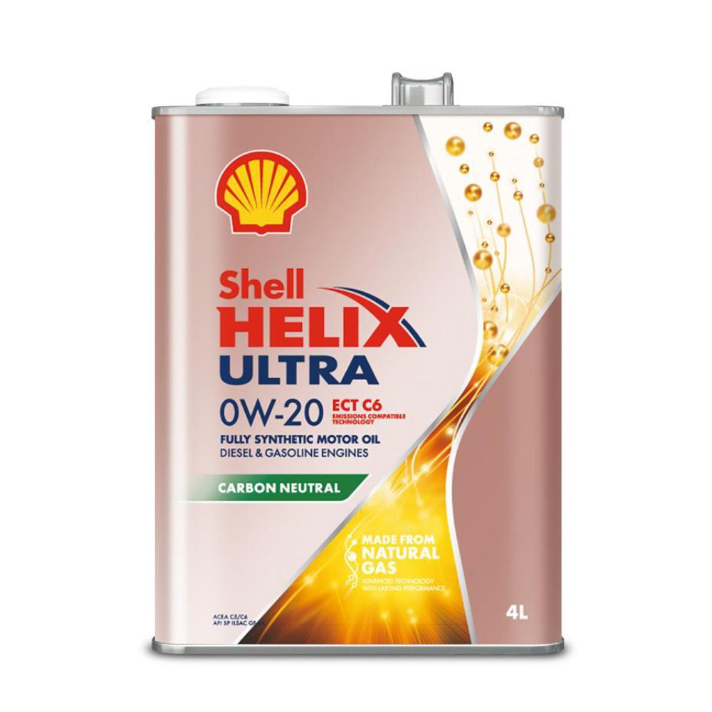 Shell  HELIX ULTRA ECT C5/C6機油日本原廠0W20 四公升+汽油添加劑 + 國產機油套餐組