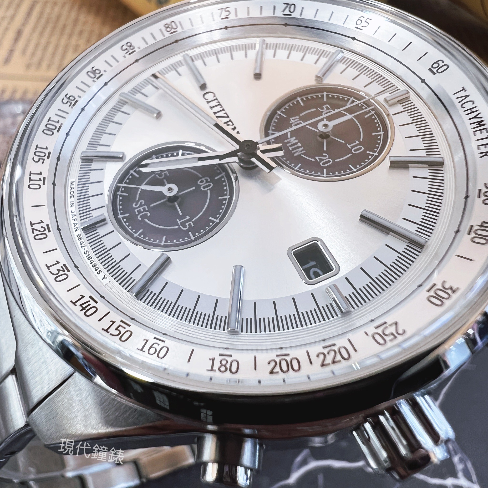 【CITIZEN 星辰】兩眼計時光動能腕錶CA7030-97A 41mm 現代鐘錶