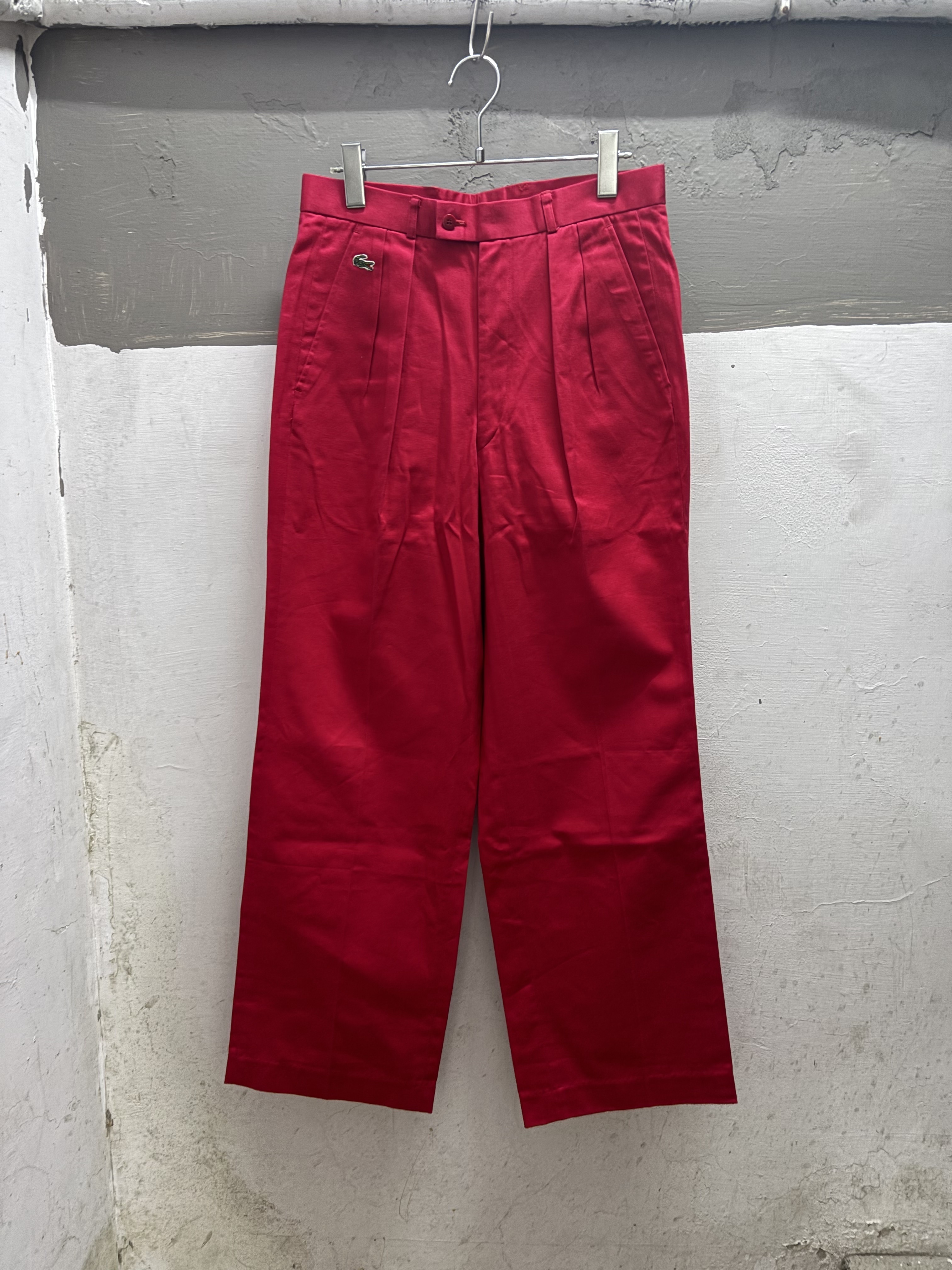 80s LACOSTE Cotton Slacks Deadstock