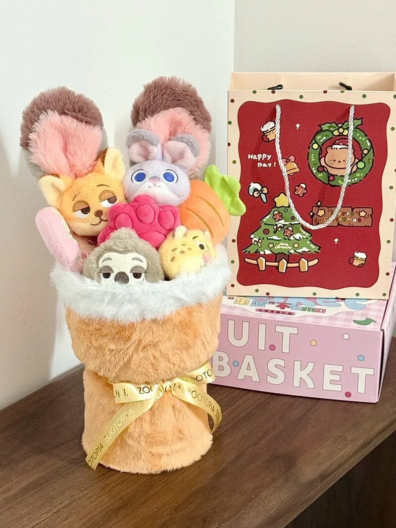 【預購】正版授權 DISNEY 動物方城市 毛絨花束