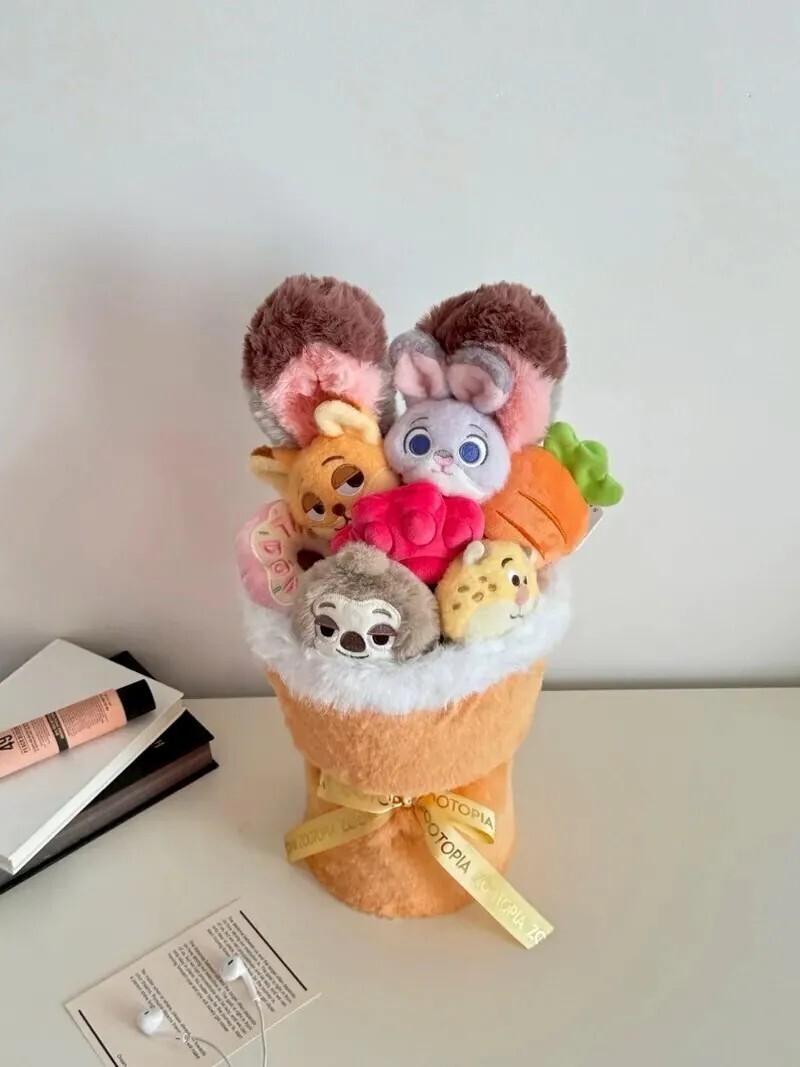 【預購】正版授權 DISNEY 動物方城市 毛絨花束