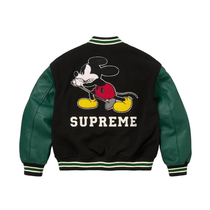 2025AW SUPREME NUMBER (N)INE MICKEY MOUSE VARSITY JACKET 米奇 聯名 棒球 外套 木村拓哉 現貨 FW25J50