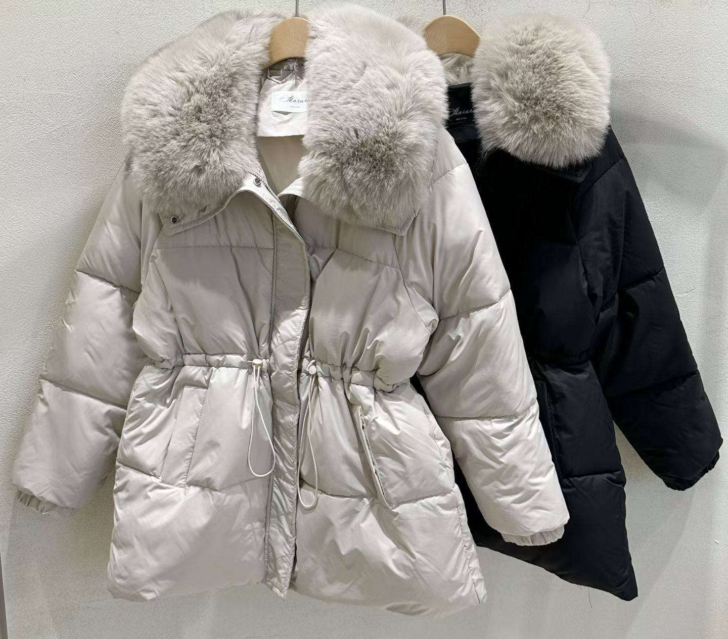 SU5336 毛毛領羽絨長外套