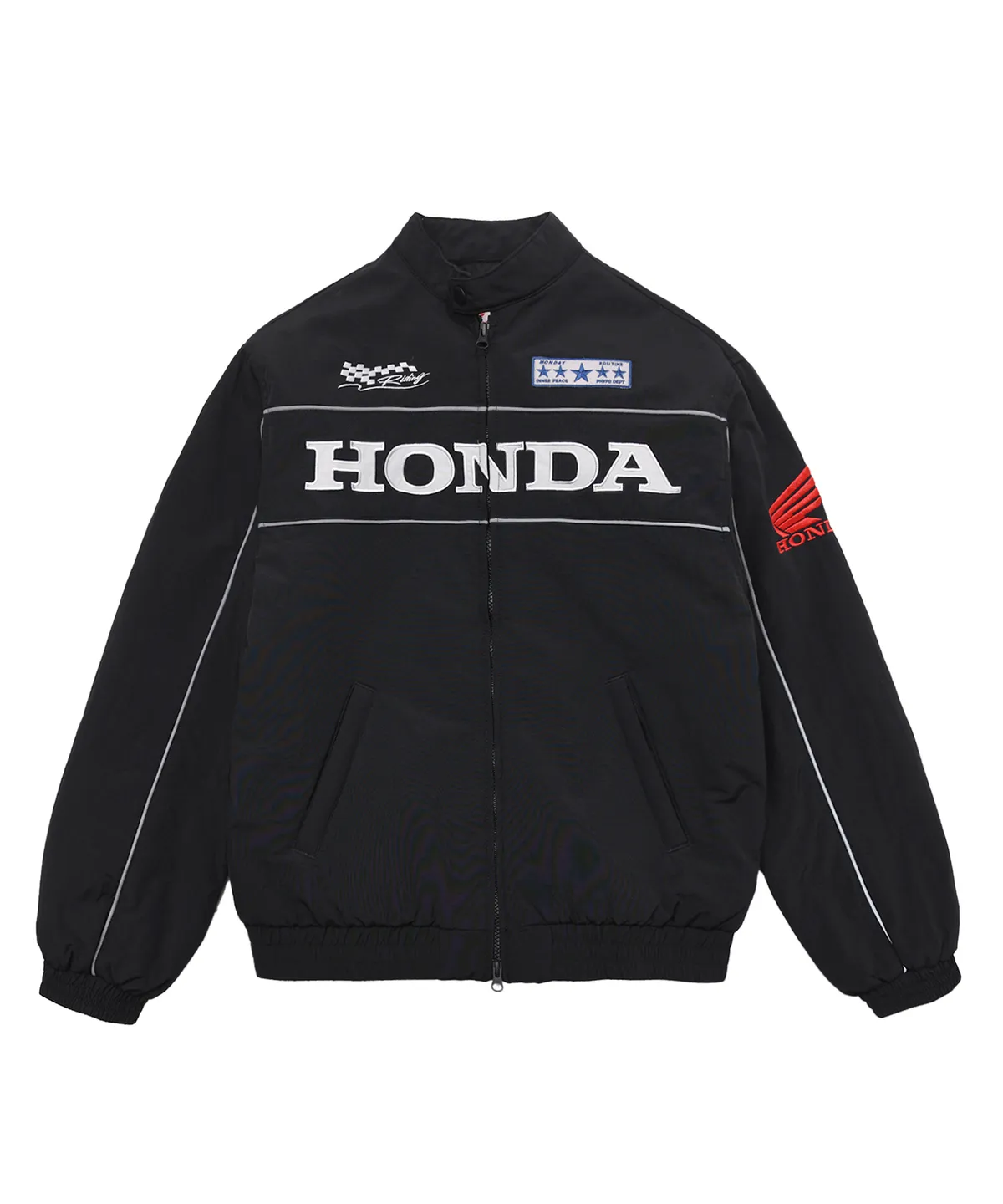 【代購】HONDA Piping Motorcycle Blouson Jacket｜本田機車風排條騎士外套｜日系復古 × 都會騎乘必備