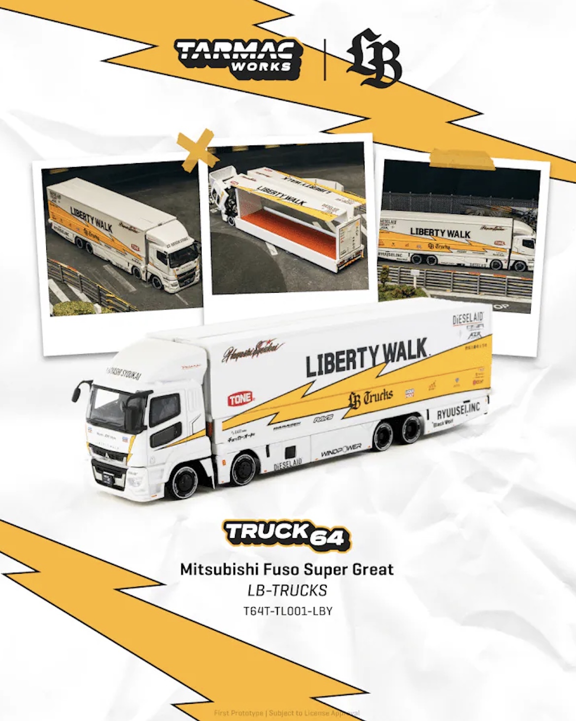 預訂 Pre Order - Tarmac Works Mitsubishi Fuso Super Great LB-TRUCKS
