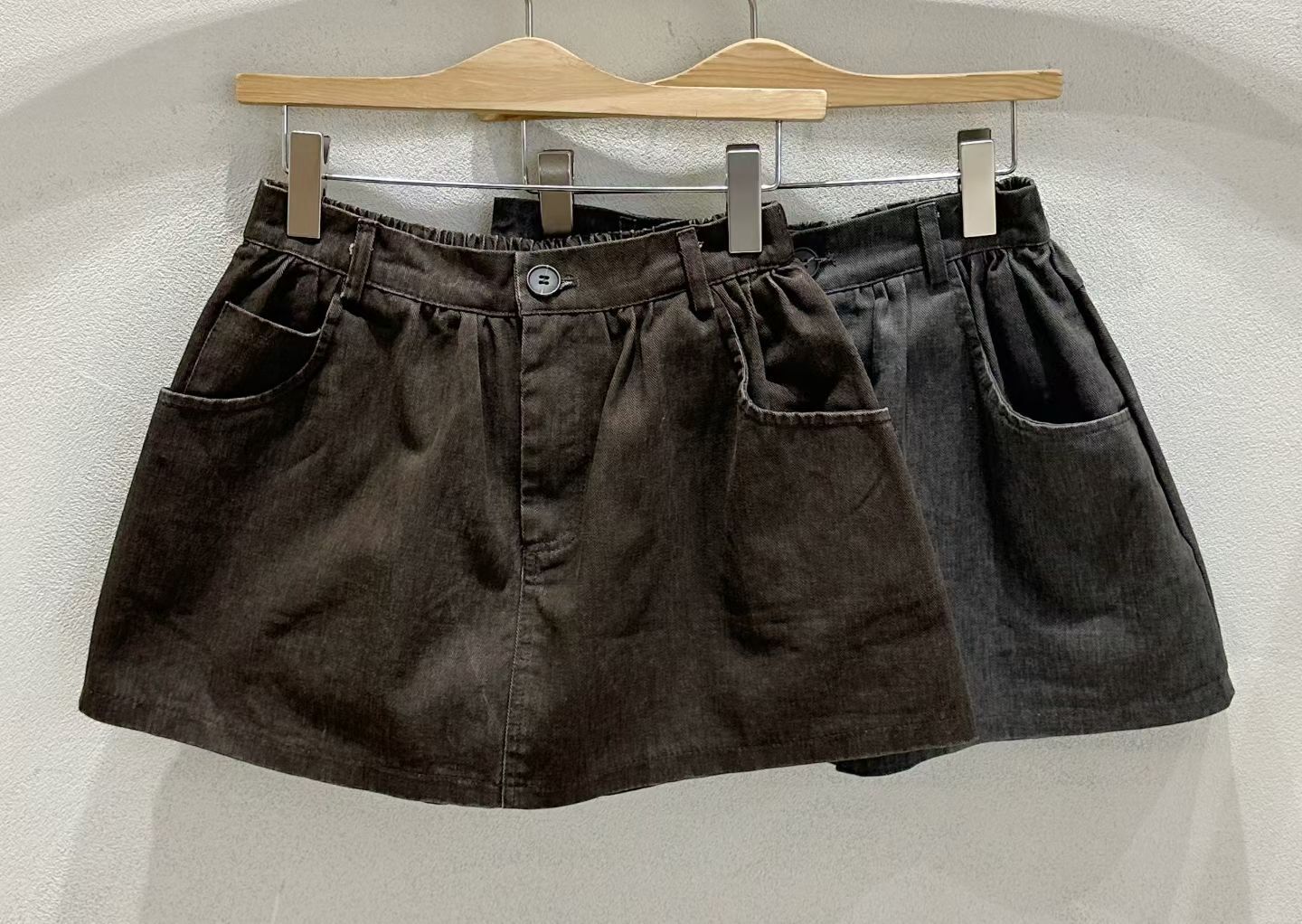 SU5361 後橡根牛仔短裙