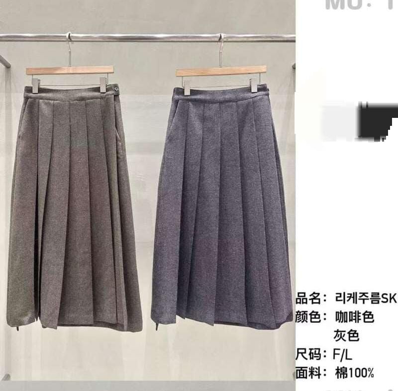 MU5302 純棉百摺長裙