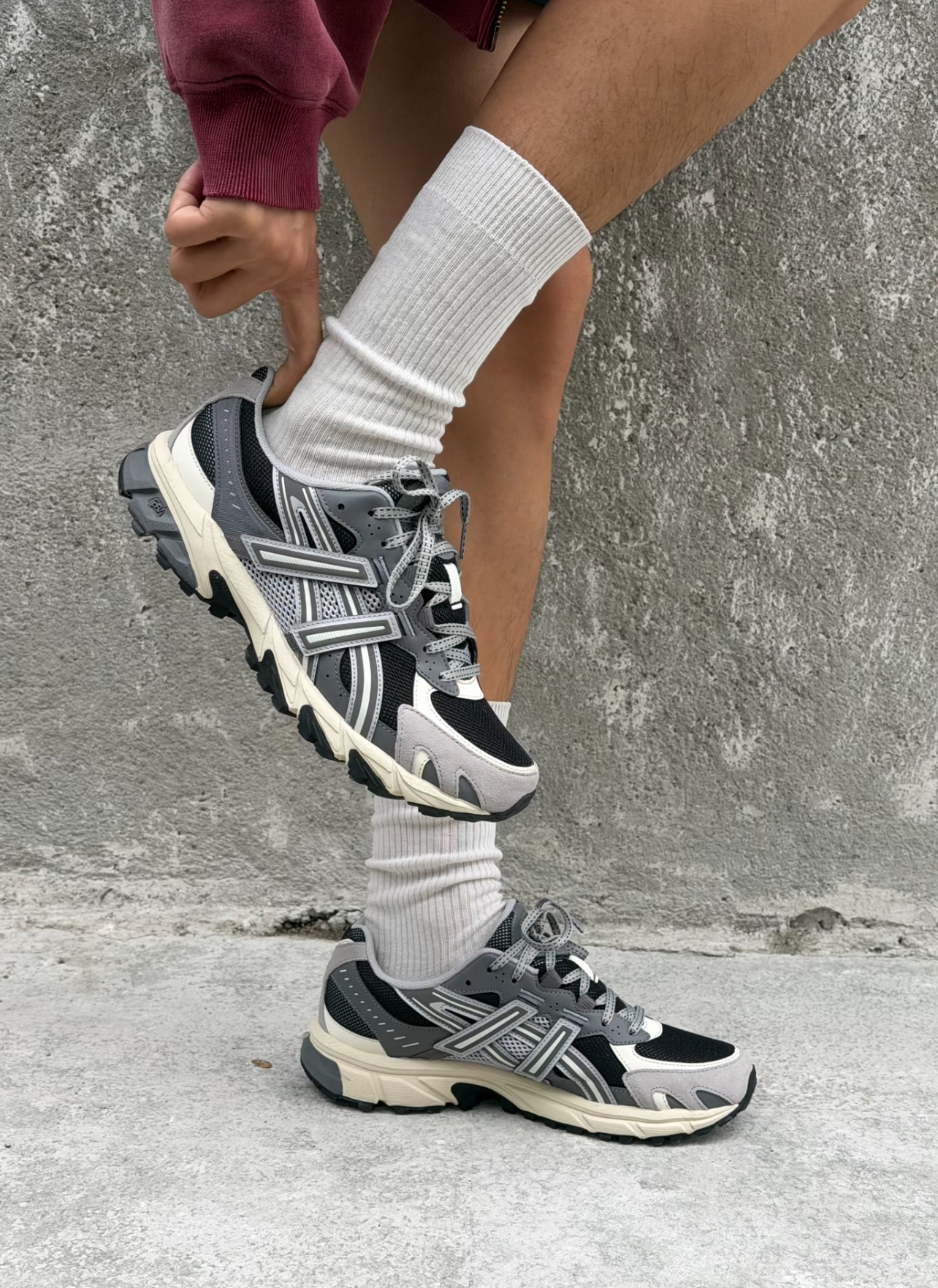 代購-ASICS Gel-Sonoma TR62 跑鞋 灰黑 男女同款 1203A734-003