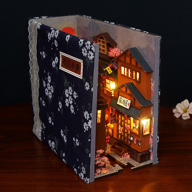 DIY 3D Bookend House Miniature Kit