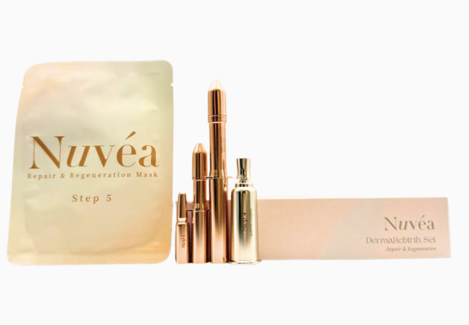 1210PU5-日本元生露NU-DermaRebirth 肌膚重生醫美套裝 (買3送1 平均每套$2,160/6套 [已包括面, 眼, 頸部])  (買兩組 3送1 再送 再拉提精華套裝x1 [價值$1,980]) (A5)