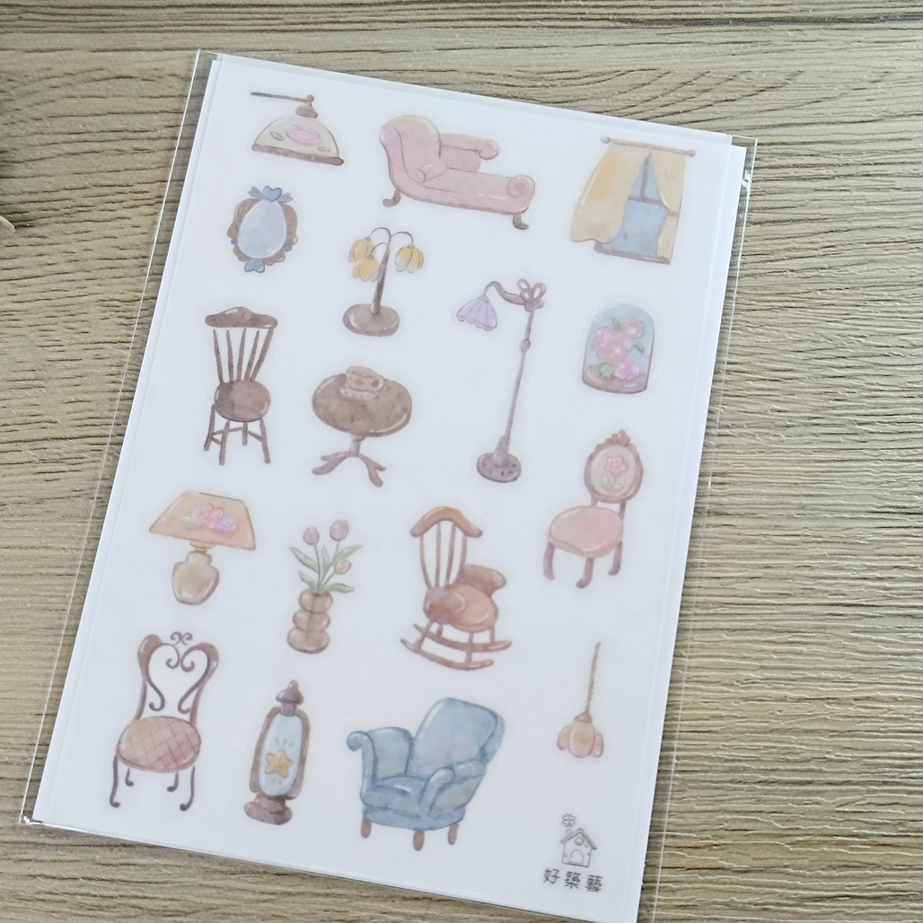 好築藝．懶洋洋的午後 轉印貼紙