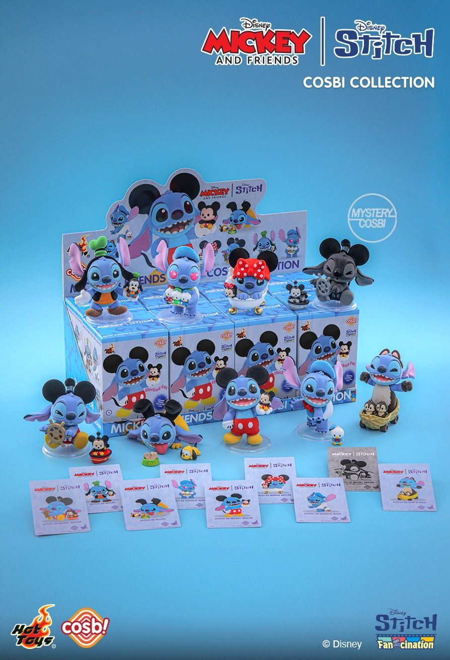 Hot Toys Mickey & Friends x Stitch Cosbi 迷你公仔 全套8款
