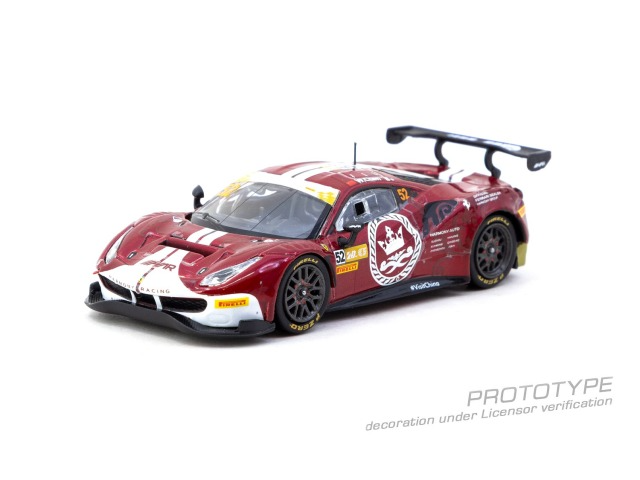 Tarmac Works 1/64 法拉利 488 GT3 澳門 GT 盃 2023 Chen Weian 合金車