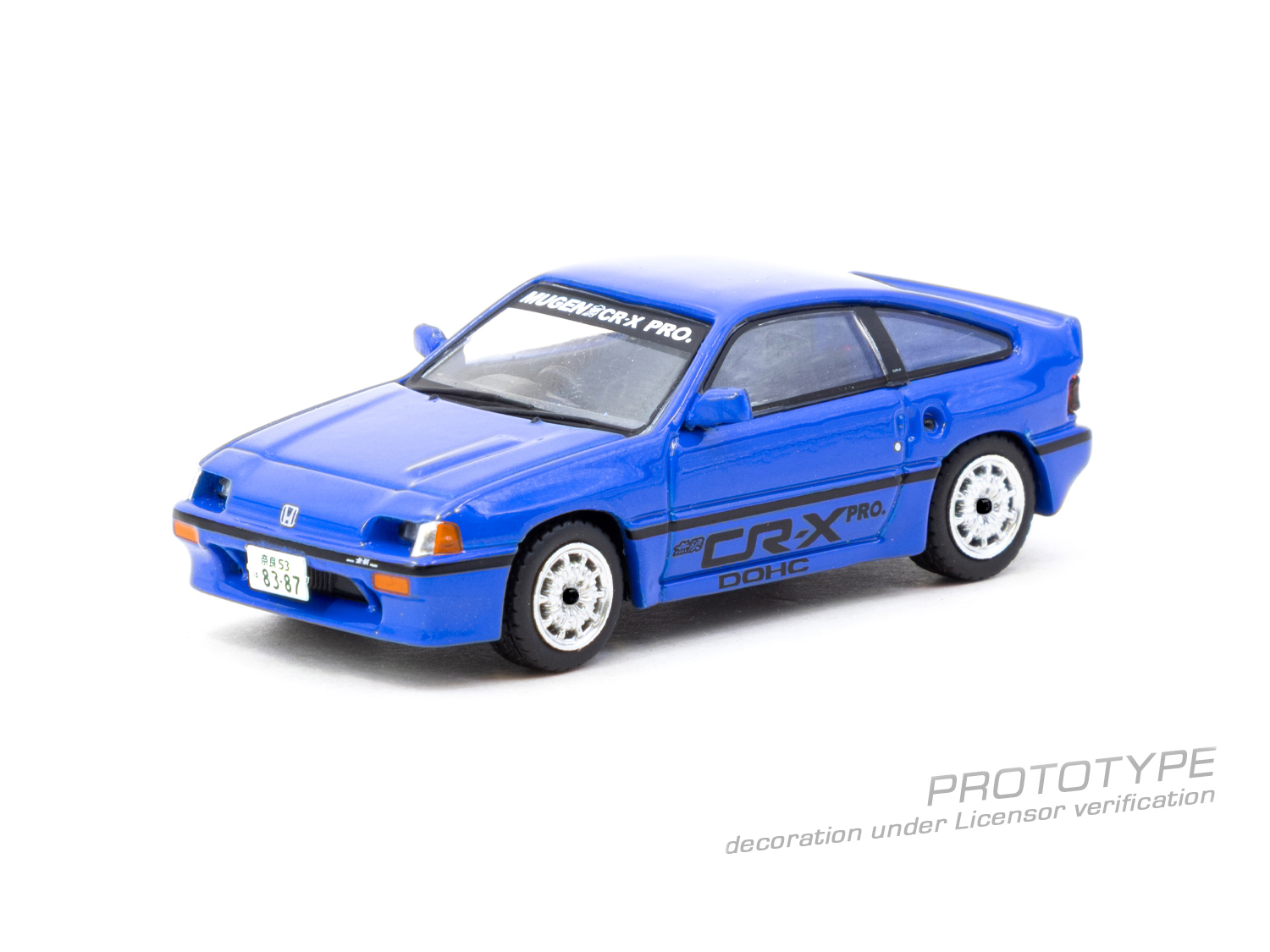 Tarmac Works 1/64 本田 HONDA Ballade Sports 無限 MUGEN CR-X PRO 藍色