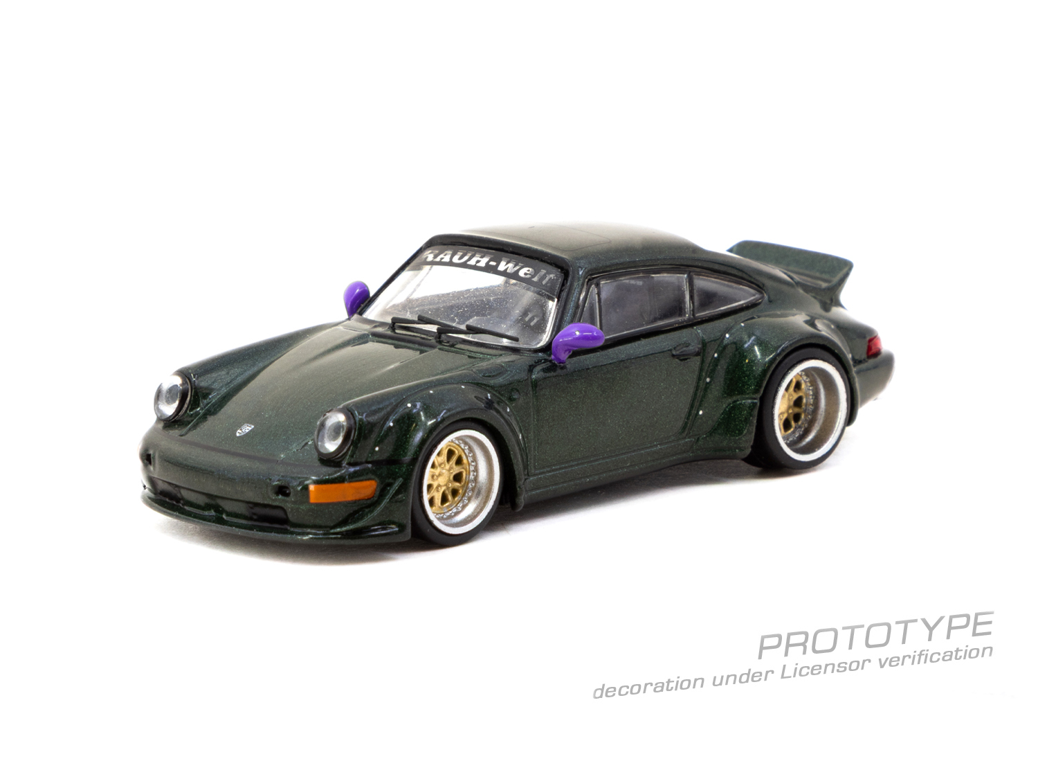 Tarmac Works 1/64 RWB 964 綠色 寬體保時捷