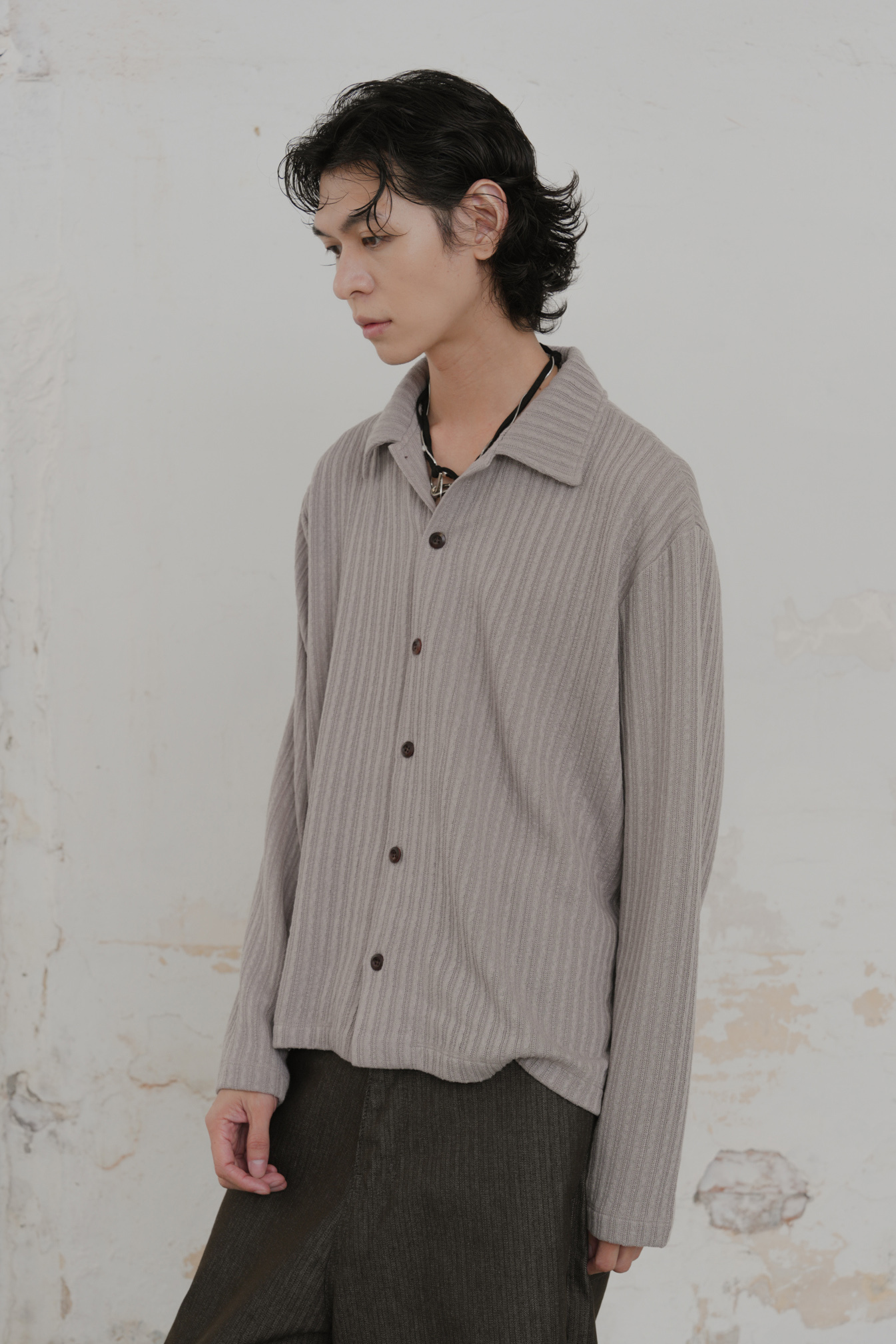 Heavy Knit Shirt #上衣