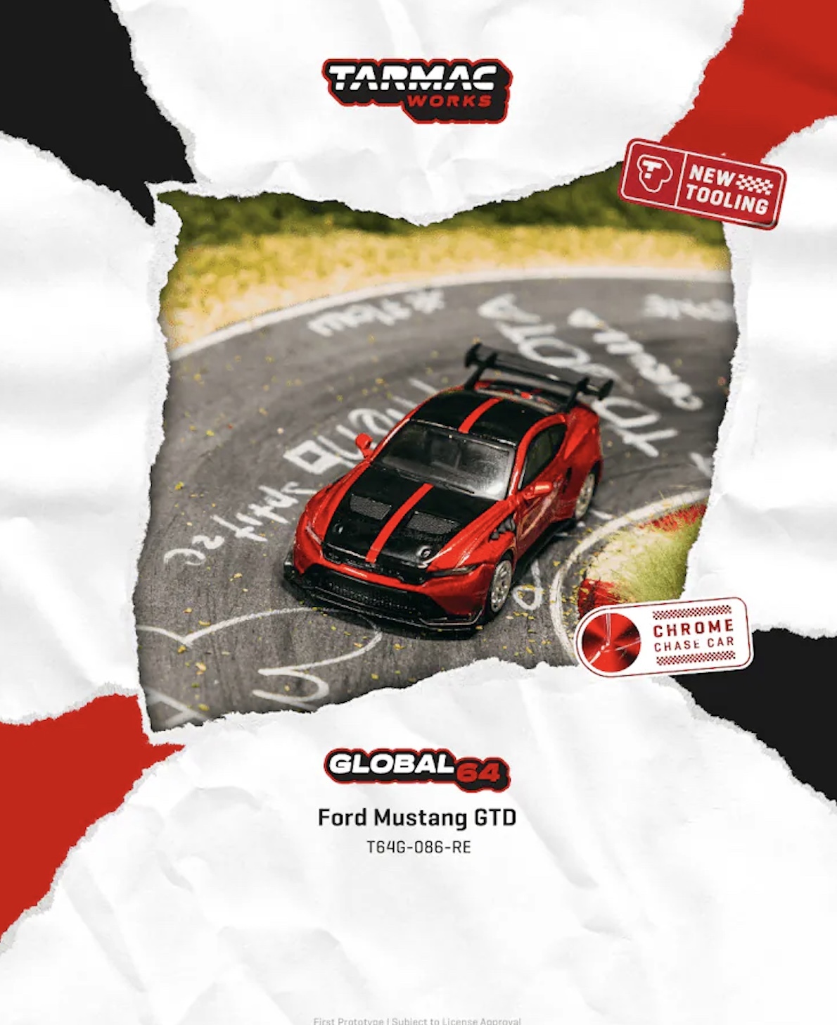 預訂 Pre Order - Tarmac Works Ford Mustang GTD Red