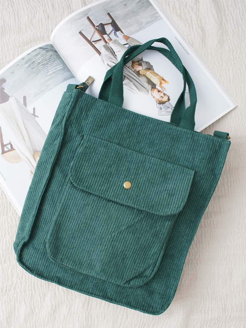 復古燈芯絨兩用肩背包(3色)