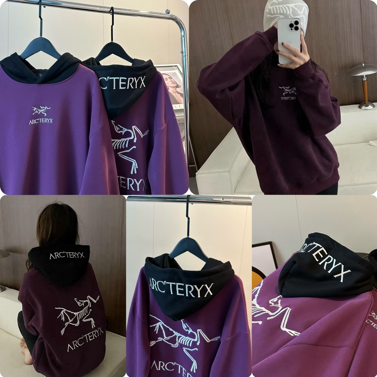 Arc*teryx 始祖鳥刺繡拼色加絨上衣- 2502762