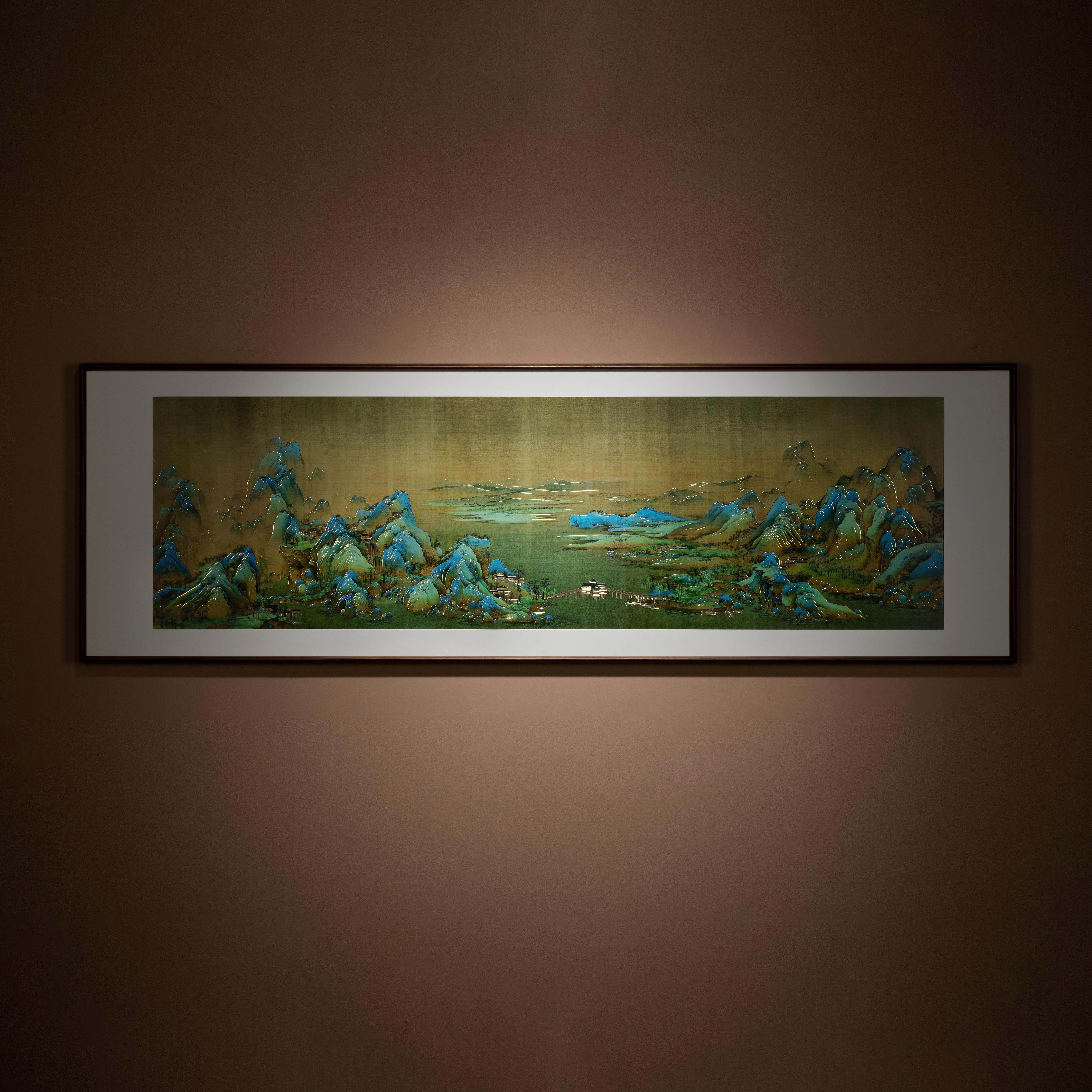 千里江山之錦繡河山(銅雕畫)