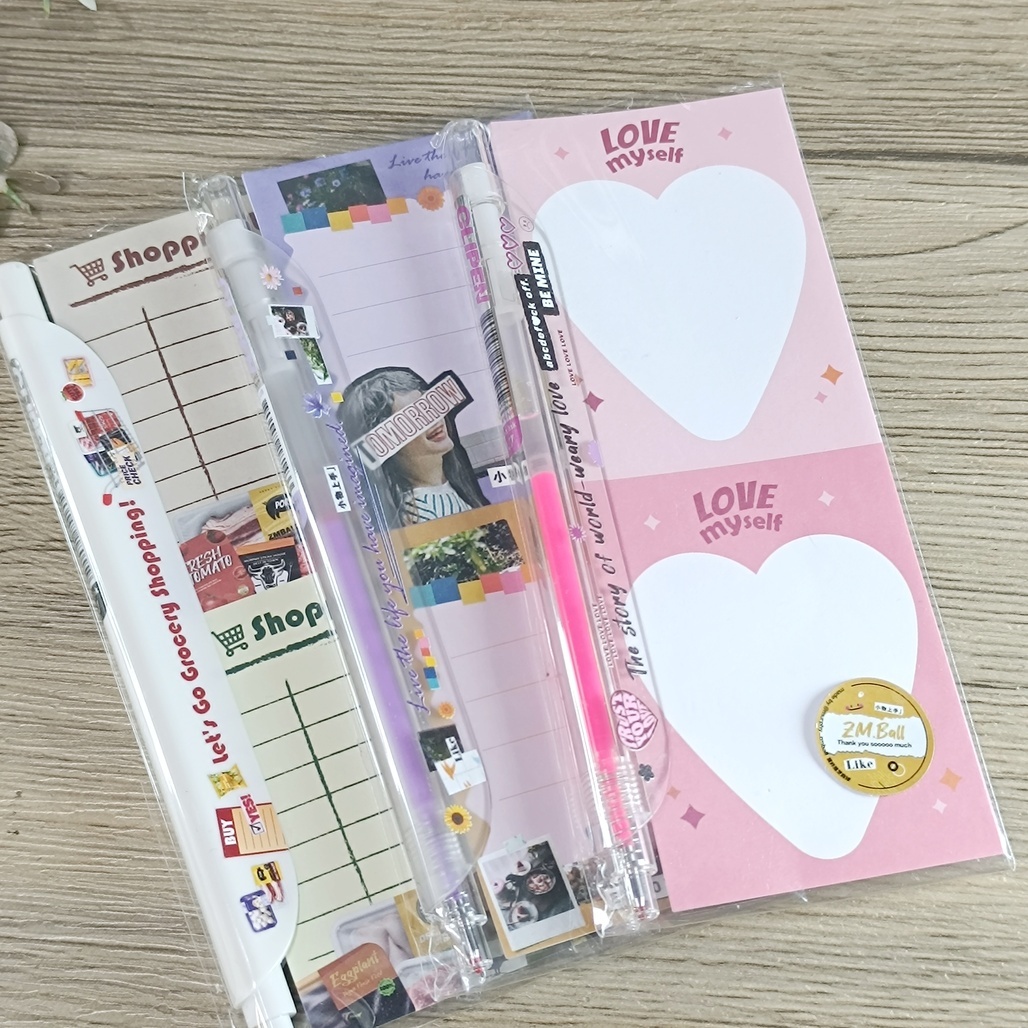 莫非是芝麻球 - 夾子筆組 夾子筆&便簽紙 共三款