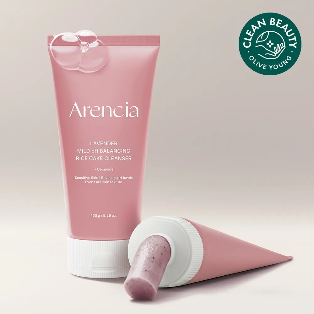 [ Arencia ] Lavender Mild pH Balancing Rice Cake Cleanser